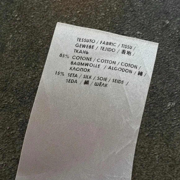 NWOT COTTON SILK Stella McCartney Greetings black tee grunge T-shirt 44 8 10 M - Picture 7 of 10